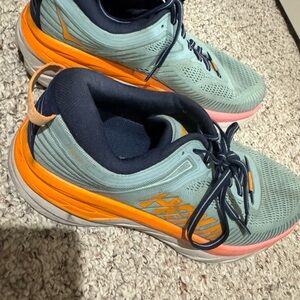 Hoka Women's Running Shoes - Blue and Orange